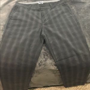 DKNY gray plaid men’s slacks, 34x32
